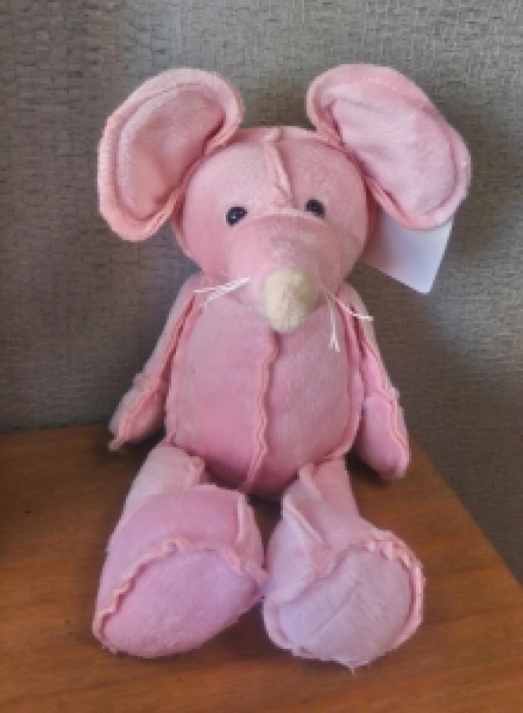 Pink Plush Mouse