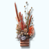 Dried Floral Arrangement Peaches